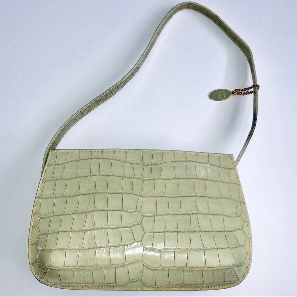Liz Claiborne Sage Croc-Embossed Shoulder Bag